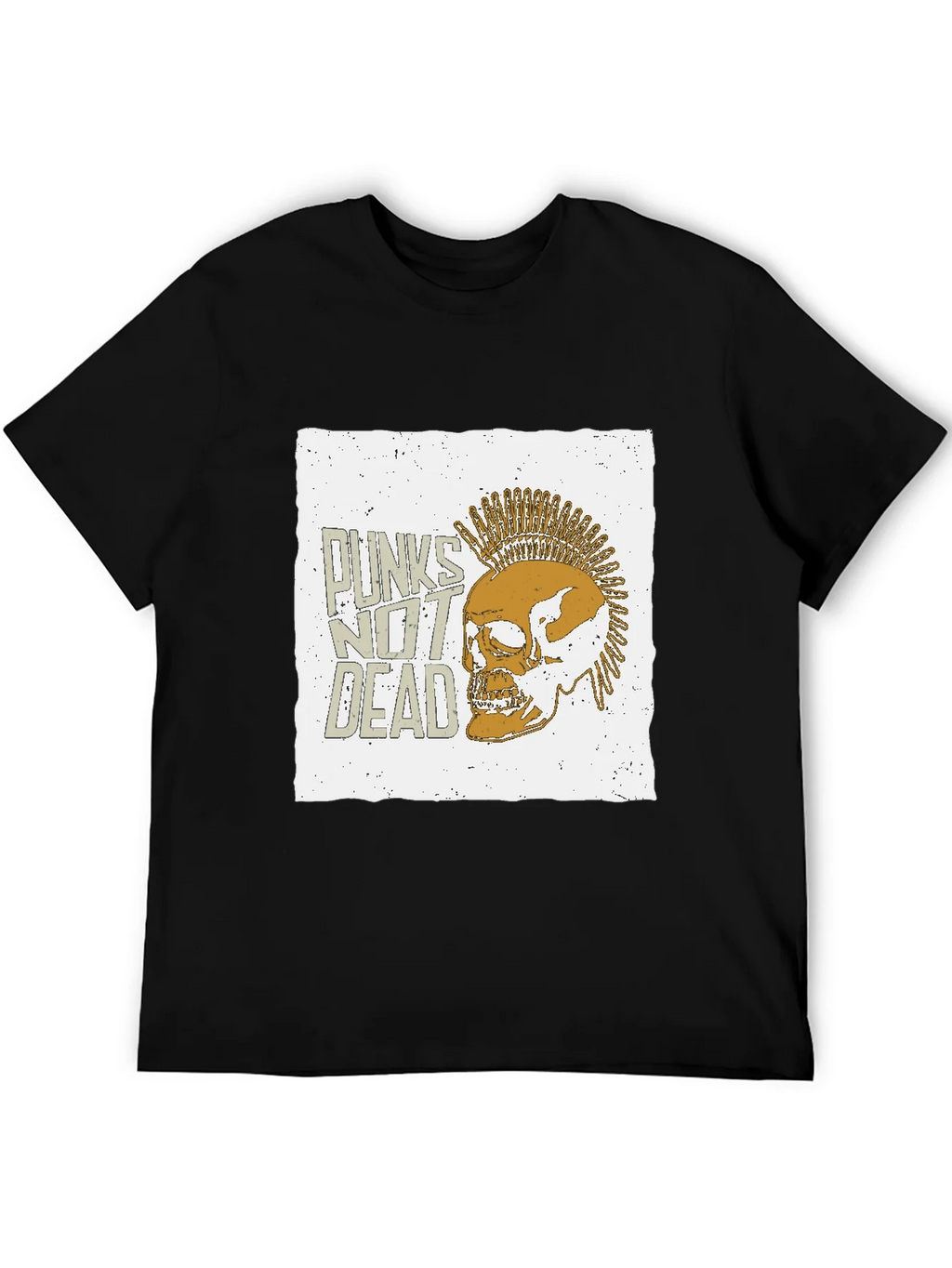 Punk Skull Graphic Tee - Punks Not Dead T-Shirt product image 4