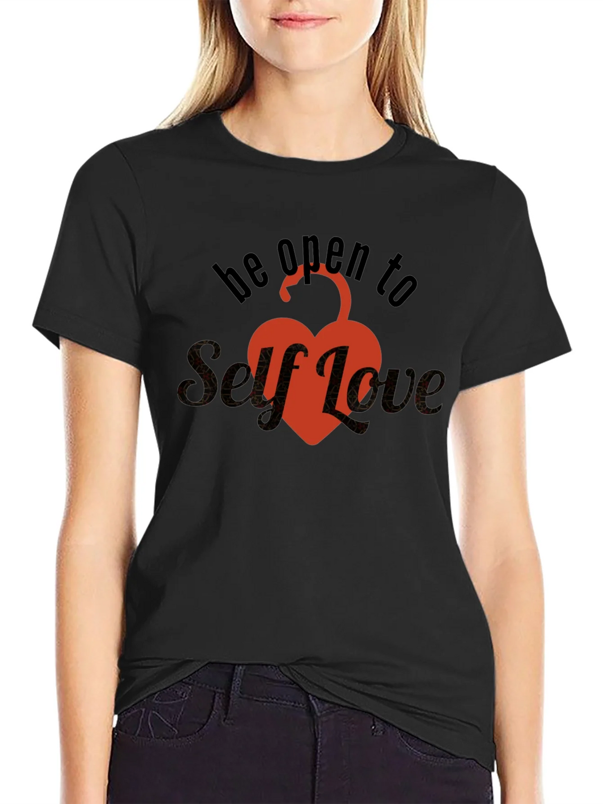 Self-Love Unlock Your Heart T-Shirt - Black product image 2