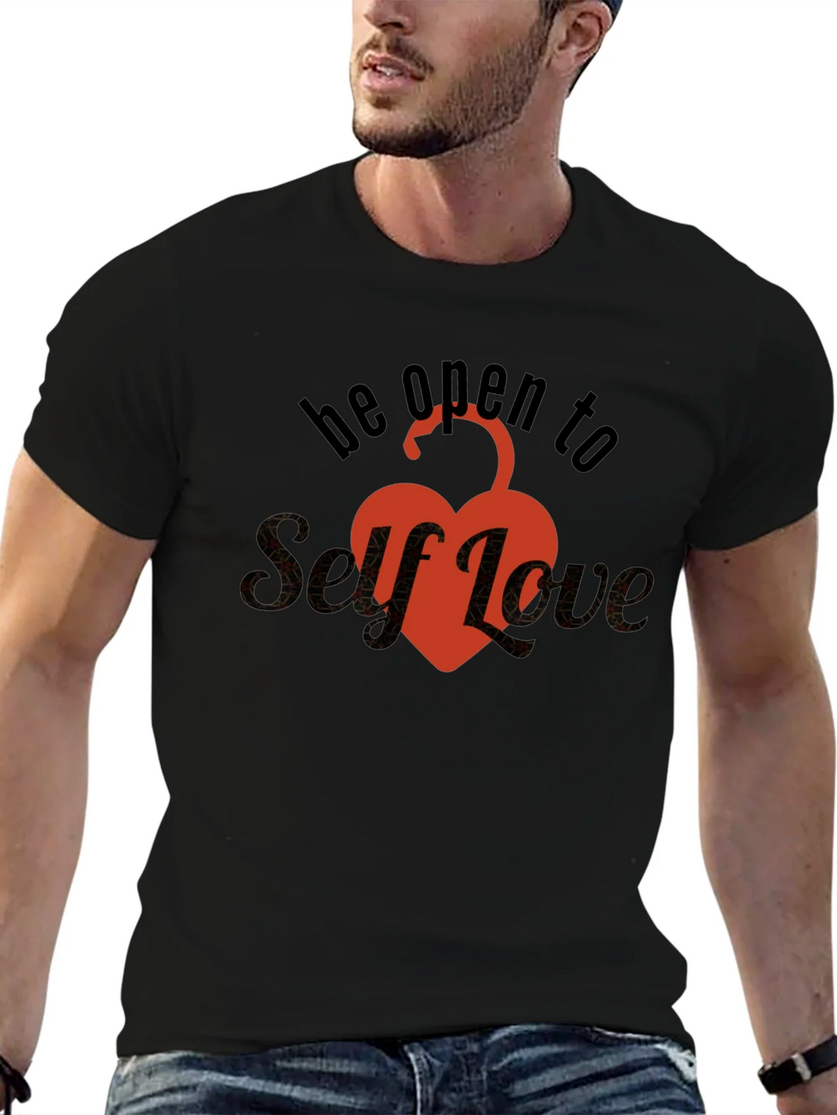 Self-Love Unlock Your Heart T-Shirt - Black product image 6