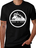 Vintage Train Graphic Tee - Black product image 1
