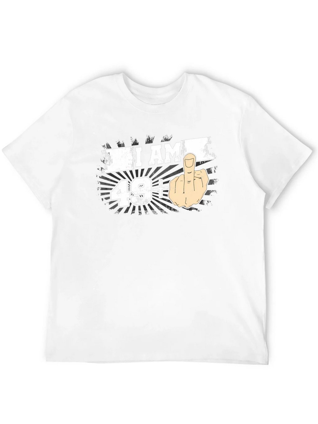 I AM 49+ Middle Finger T-Shirt product image 11