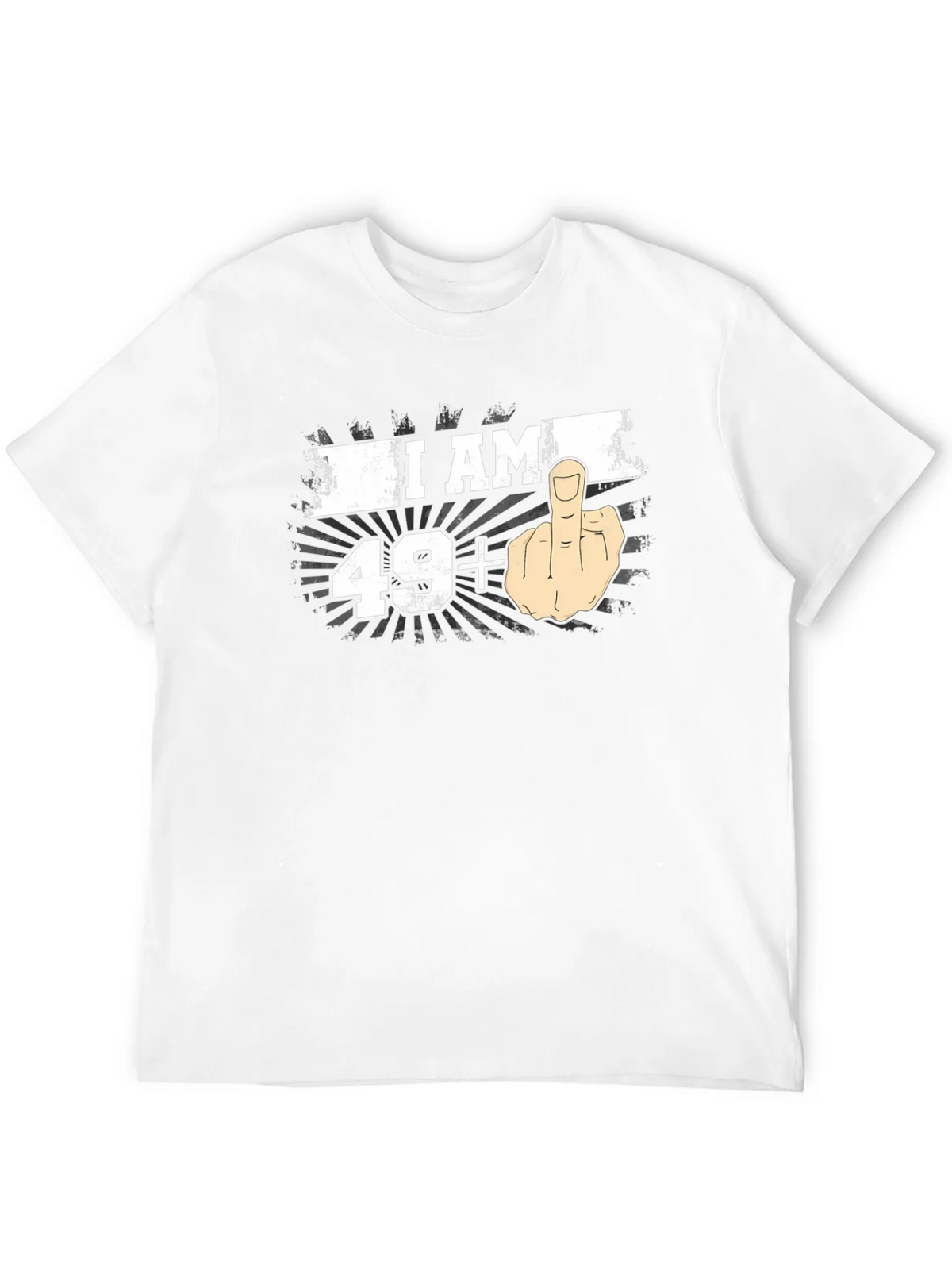 I AM 49+ Middle Finger T-Shirt product image 11