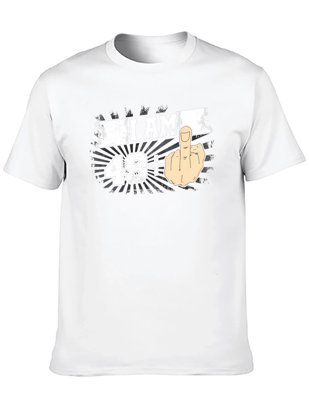 I AM 49+ Middle Finger T-Shirt product image 9