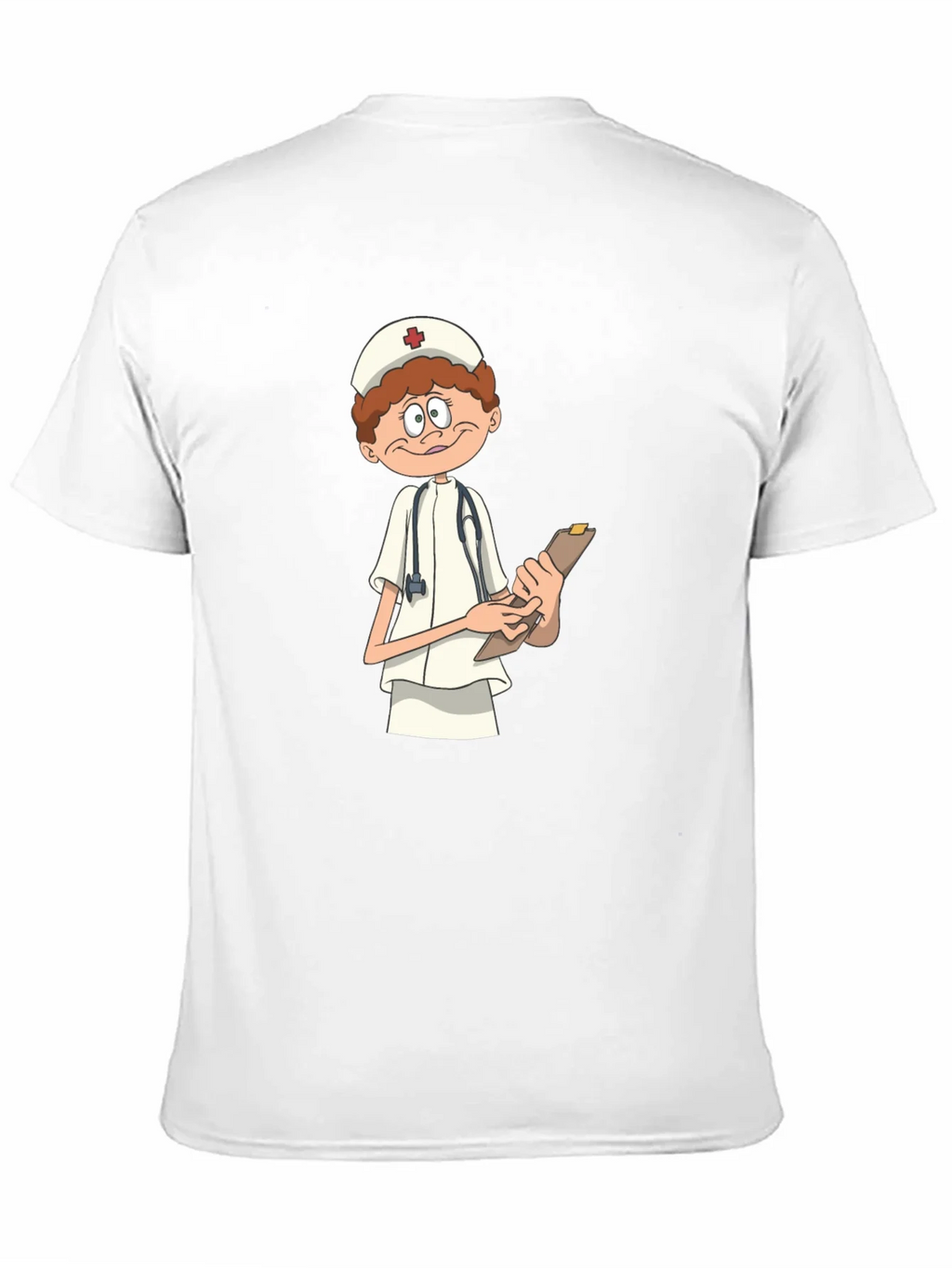 Cartoon Nurse T-Shirt - Black Graphic Tee product image 9