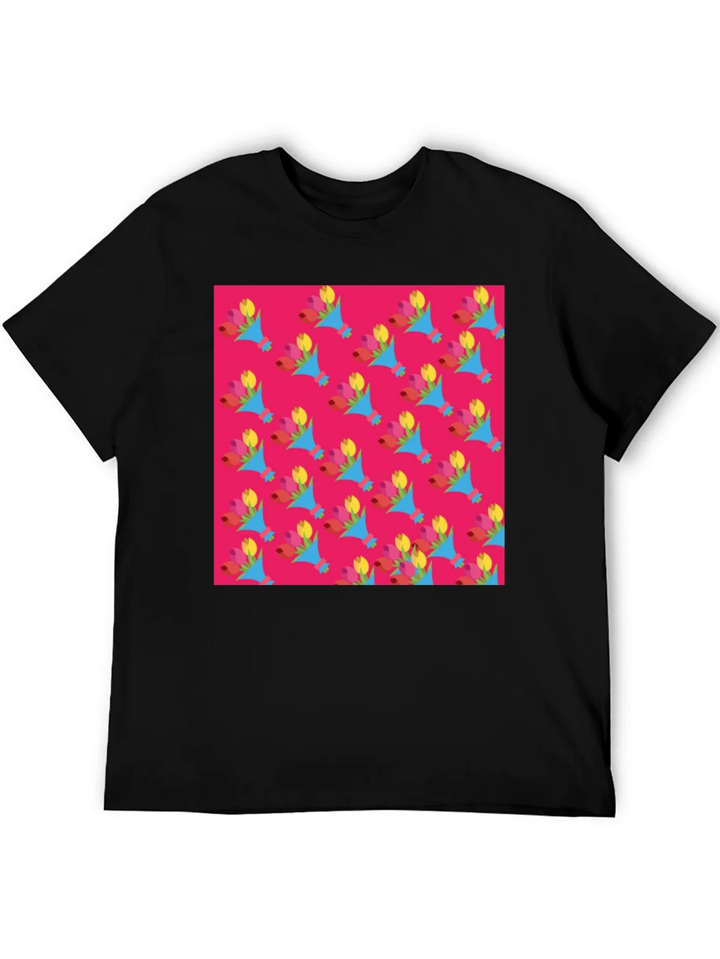 Floral Pattern Crew Neck T-Shirt product image 5