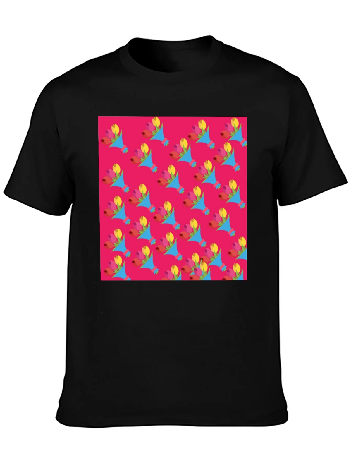 Floral Pattern Crew Neck T-Shirt product image 3