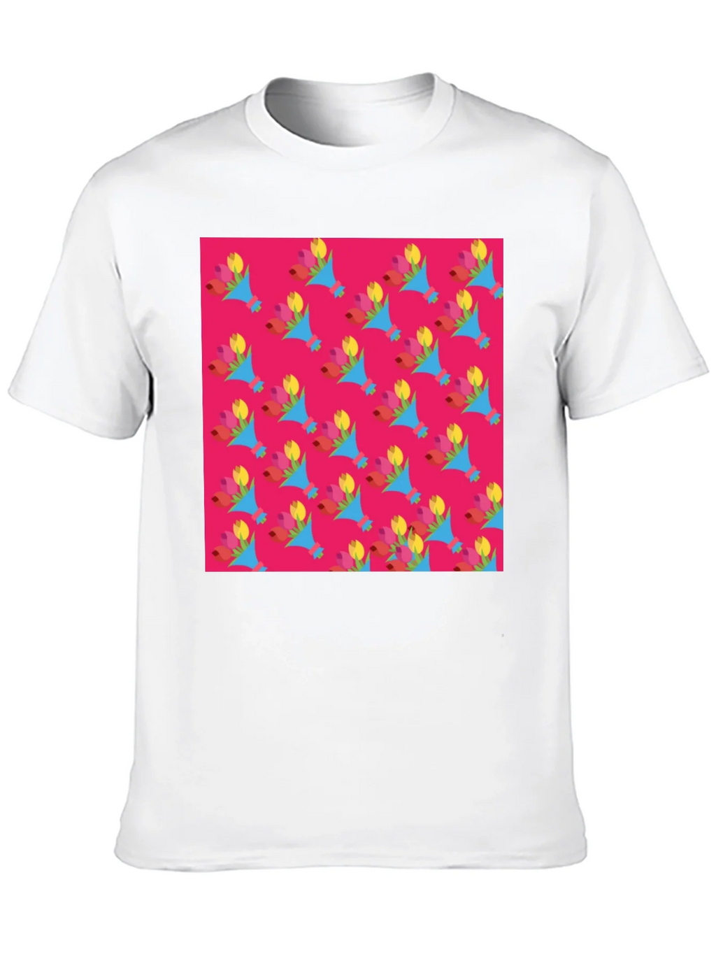 Floral Pattern Crew Neck T-Shirt product image 8