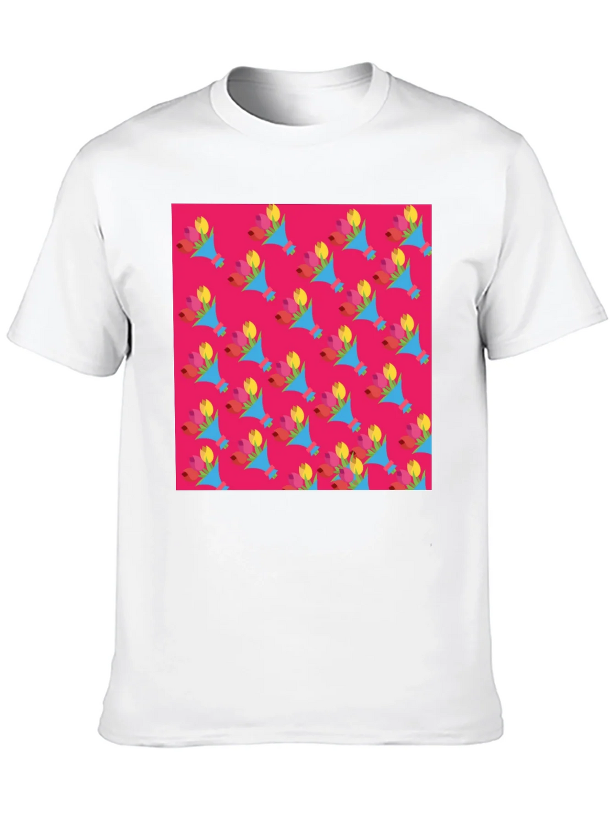 Floral Pattern Crew Neck T-Shirt product image 8