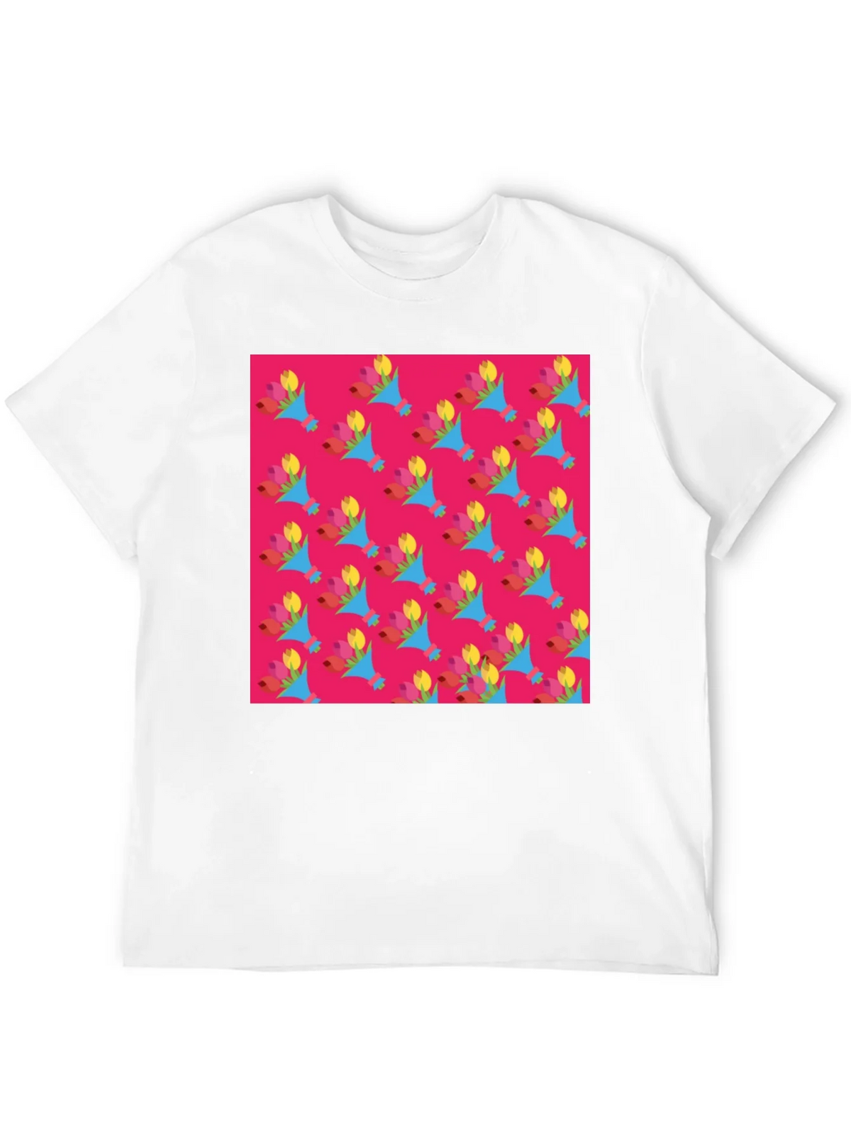 Floral Pattern Crew Neck T-Shirt product image 10