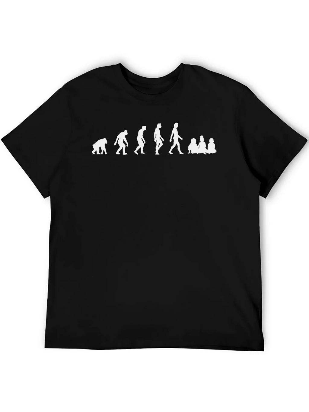 Evolution to Parenthood Black T-Shirt product image 3