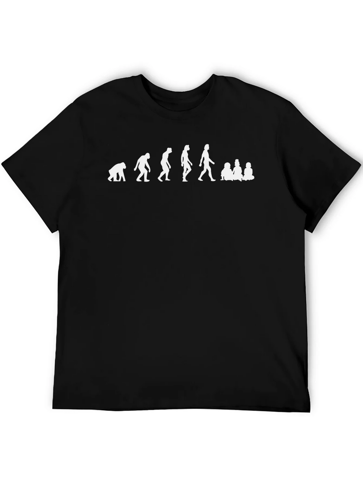 Evolution to Parenthood Black T-Shirt product image 3