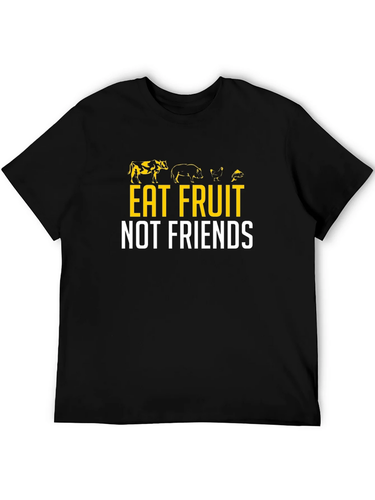 Eat Fruit Not Friends Vegan Graphic Tee product image 3