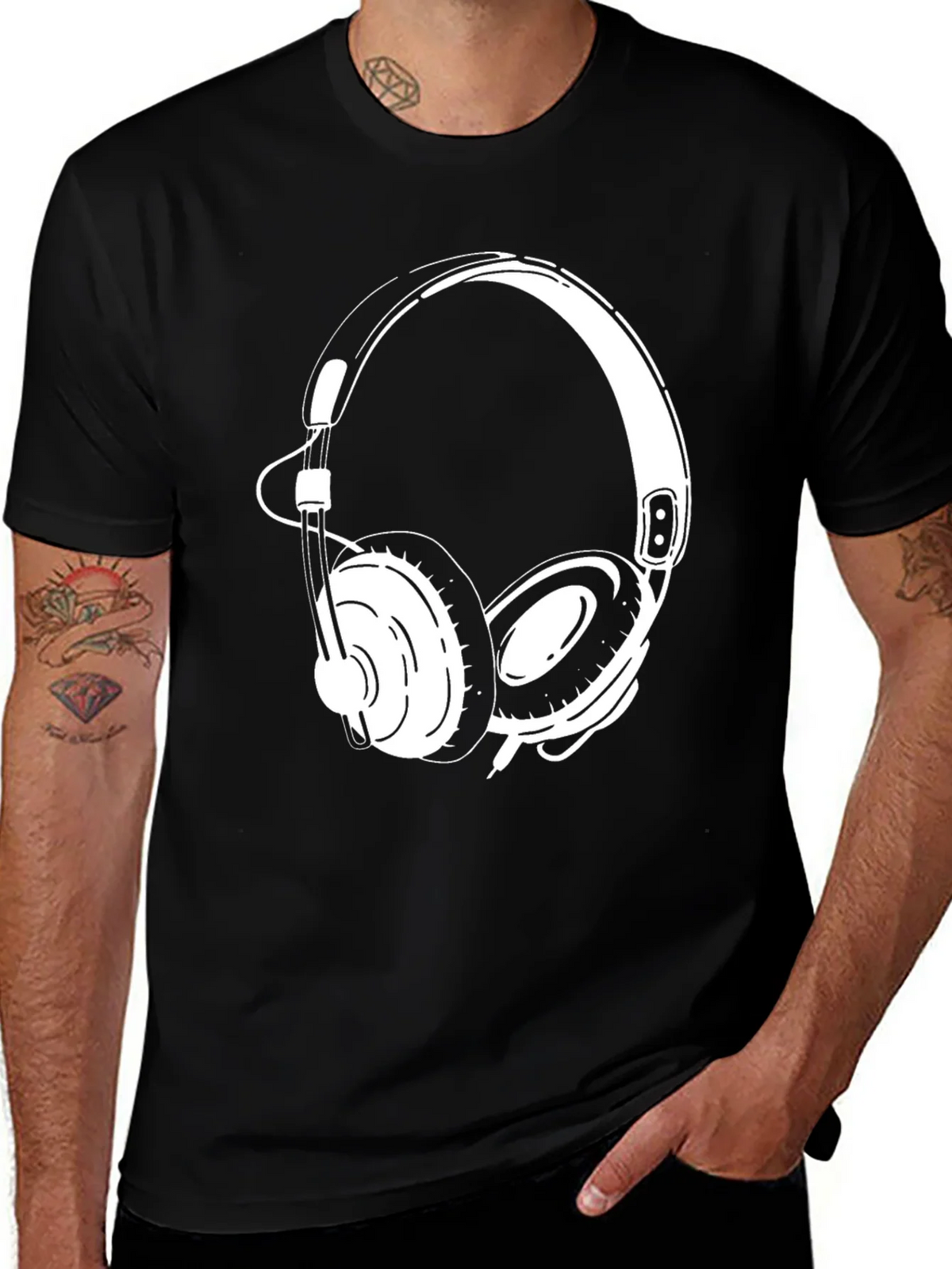 Headphone Graphic Tee - Cool Music Lover T-Shirt product image 1