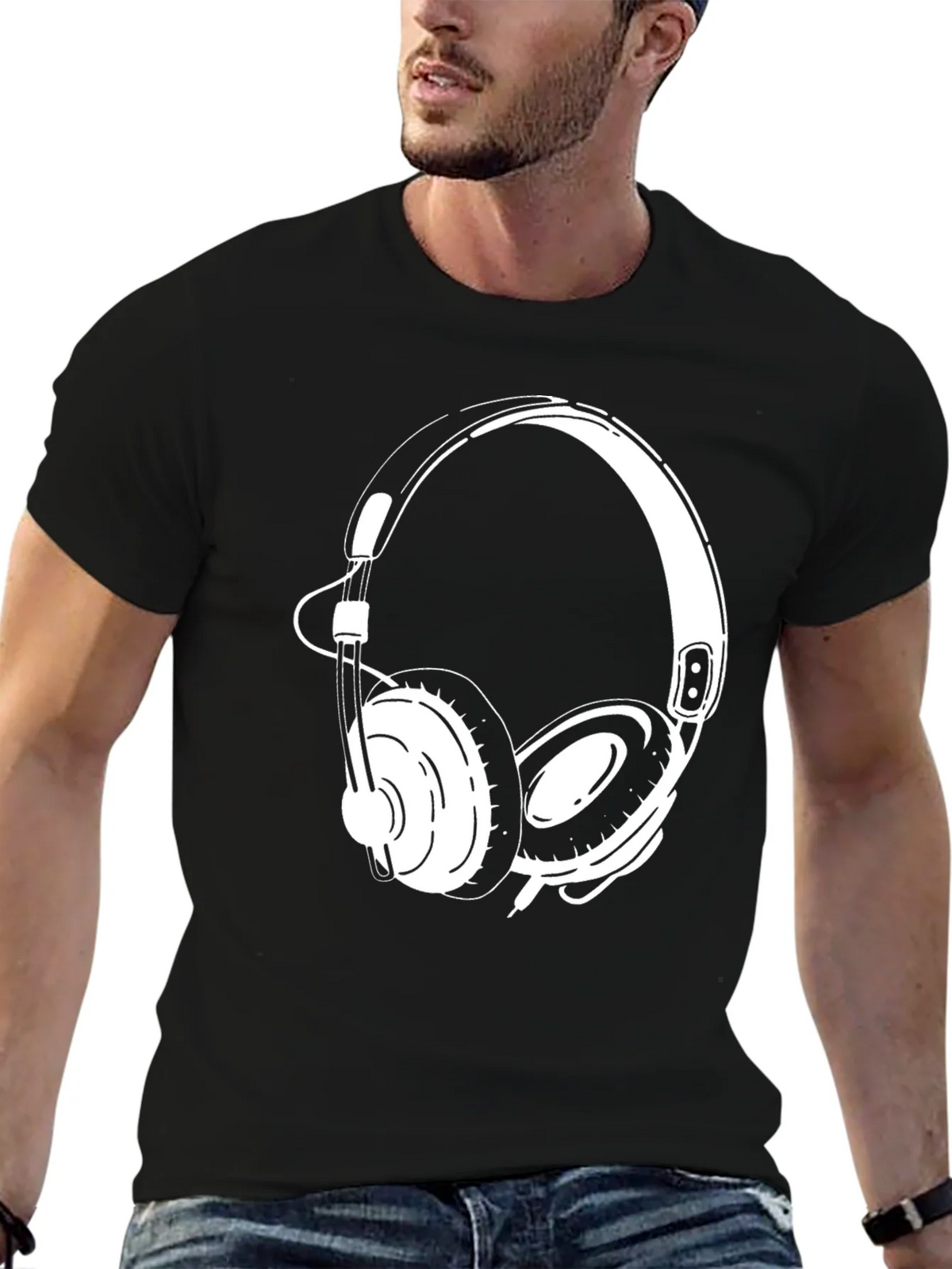 Headphone Graphic Tee - Cool Music Lover T-Shirt product image 6