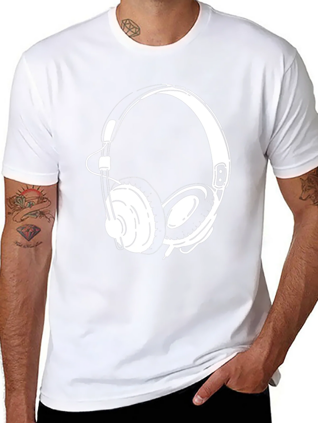 Headphone Graphic Tee - Cool Music Lover T-Shirt product image 7
