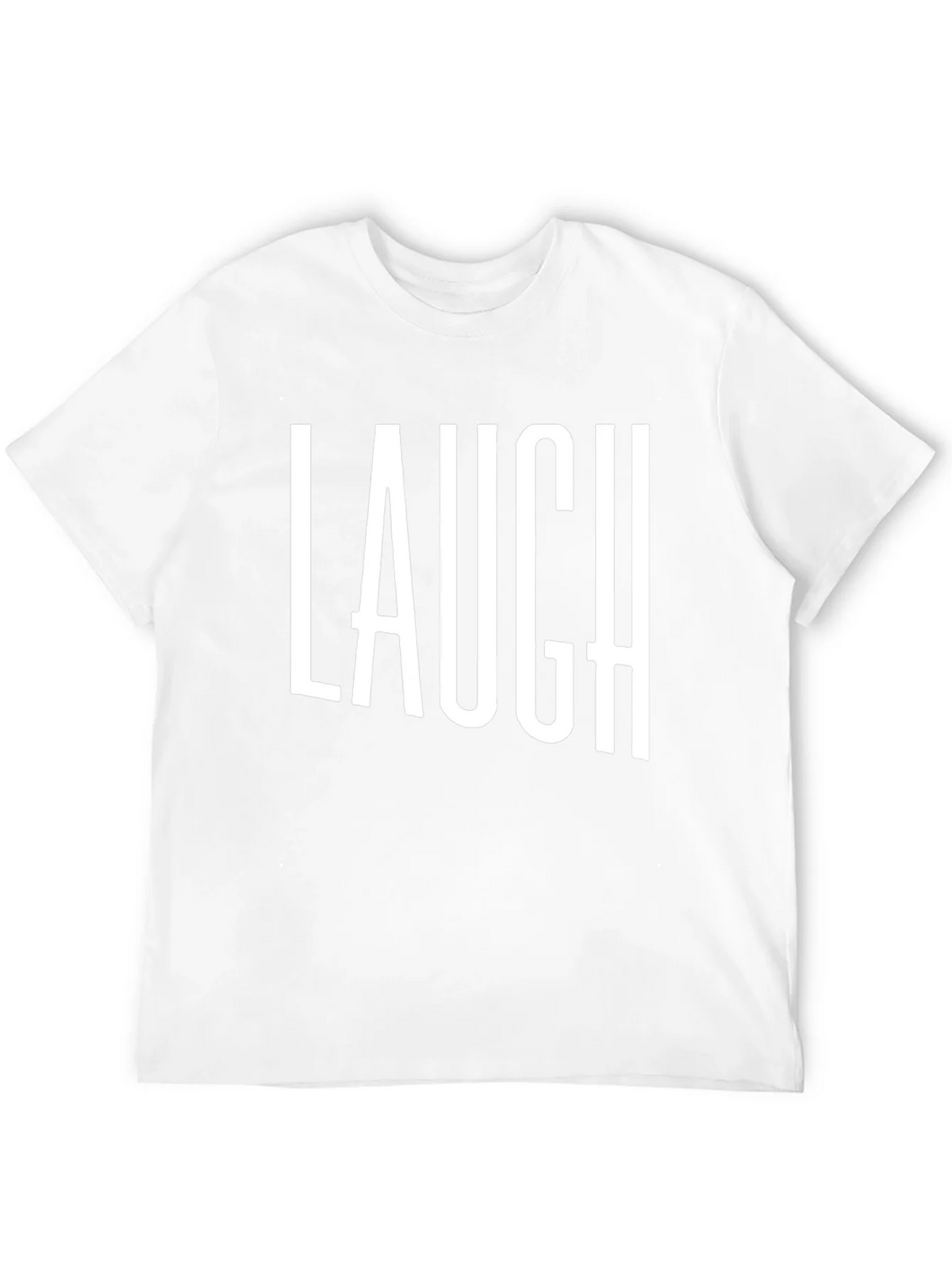 Laugh T-Shirt - Black Cotton Graphic Tee product image 11