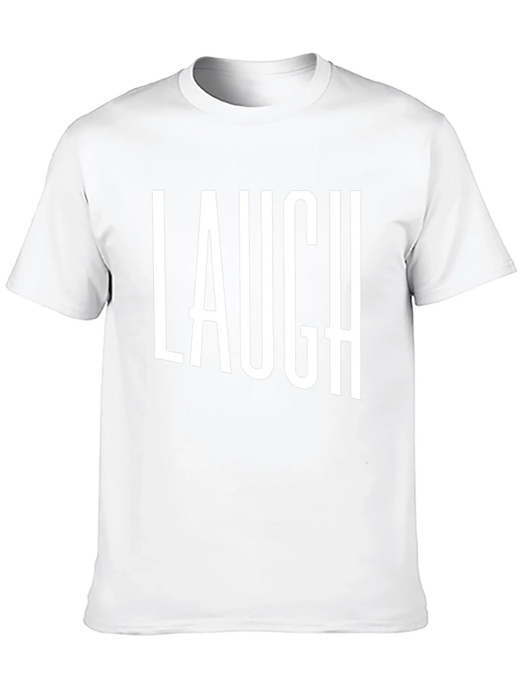 Laugh T-Shirt - Black Cotton Graphic Tee product image 9