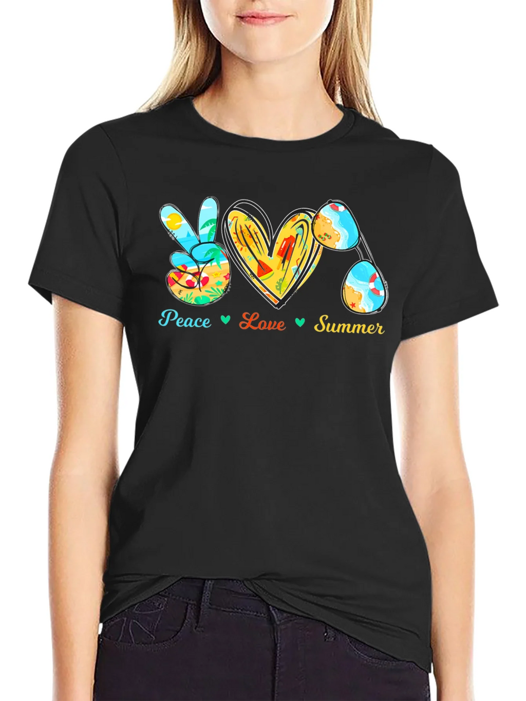 Peace Love Summer Graphic Tee product image 2