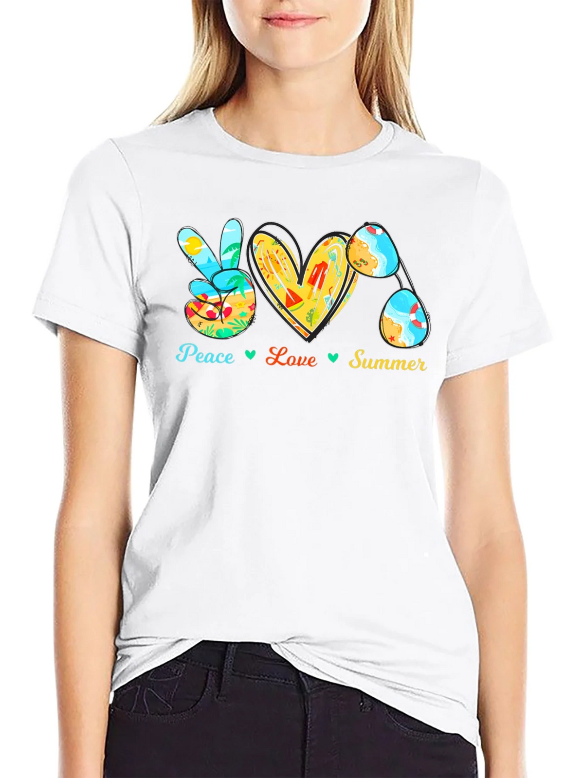 Peace Love Summer Graphic Tee product image 8