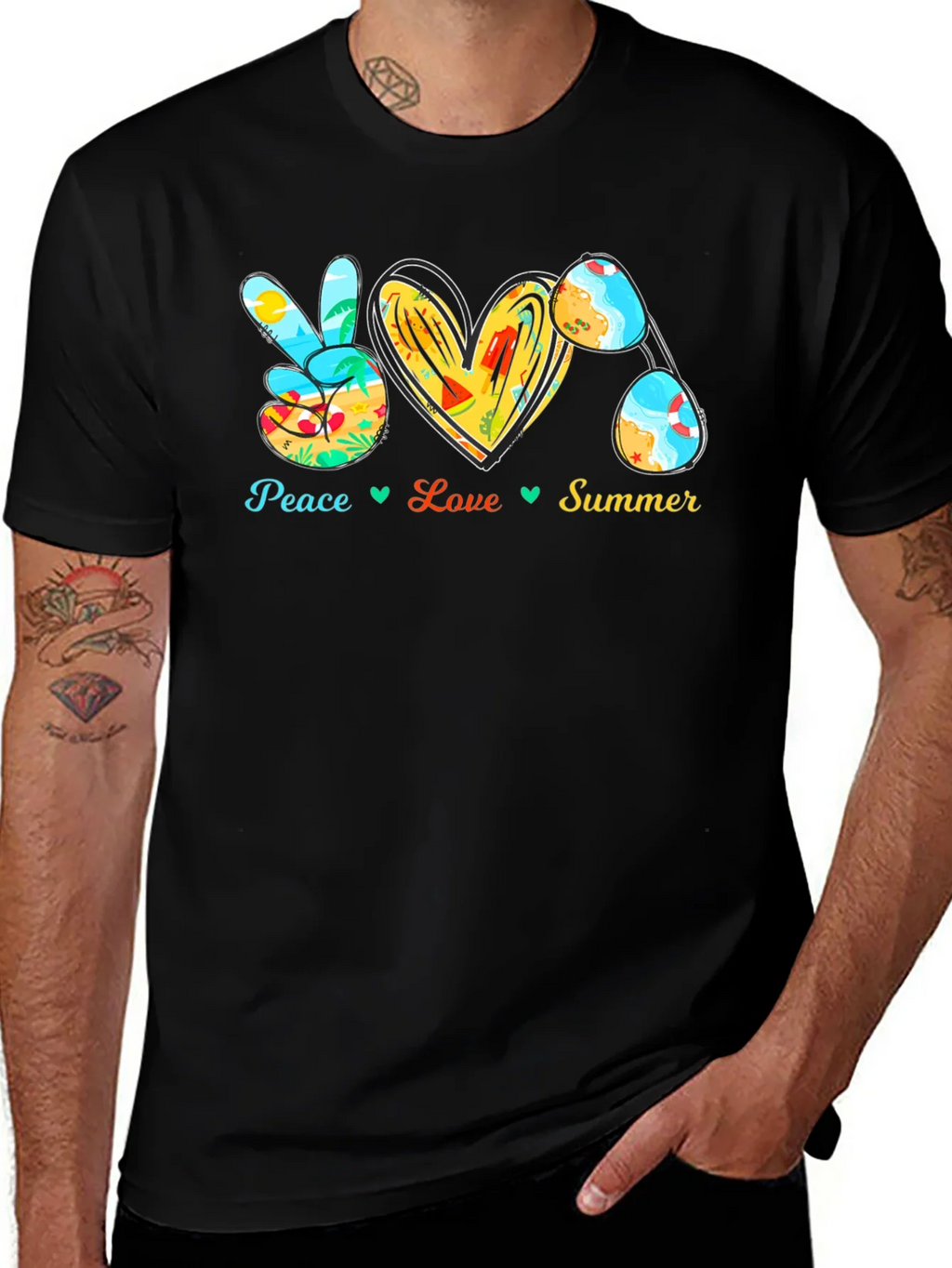 Peace Love Summer Graphic Tee product image 1