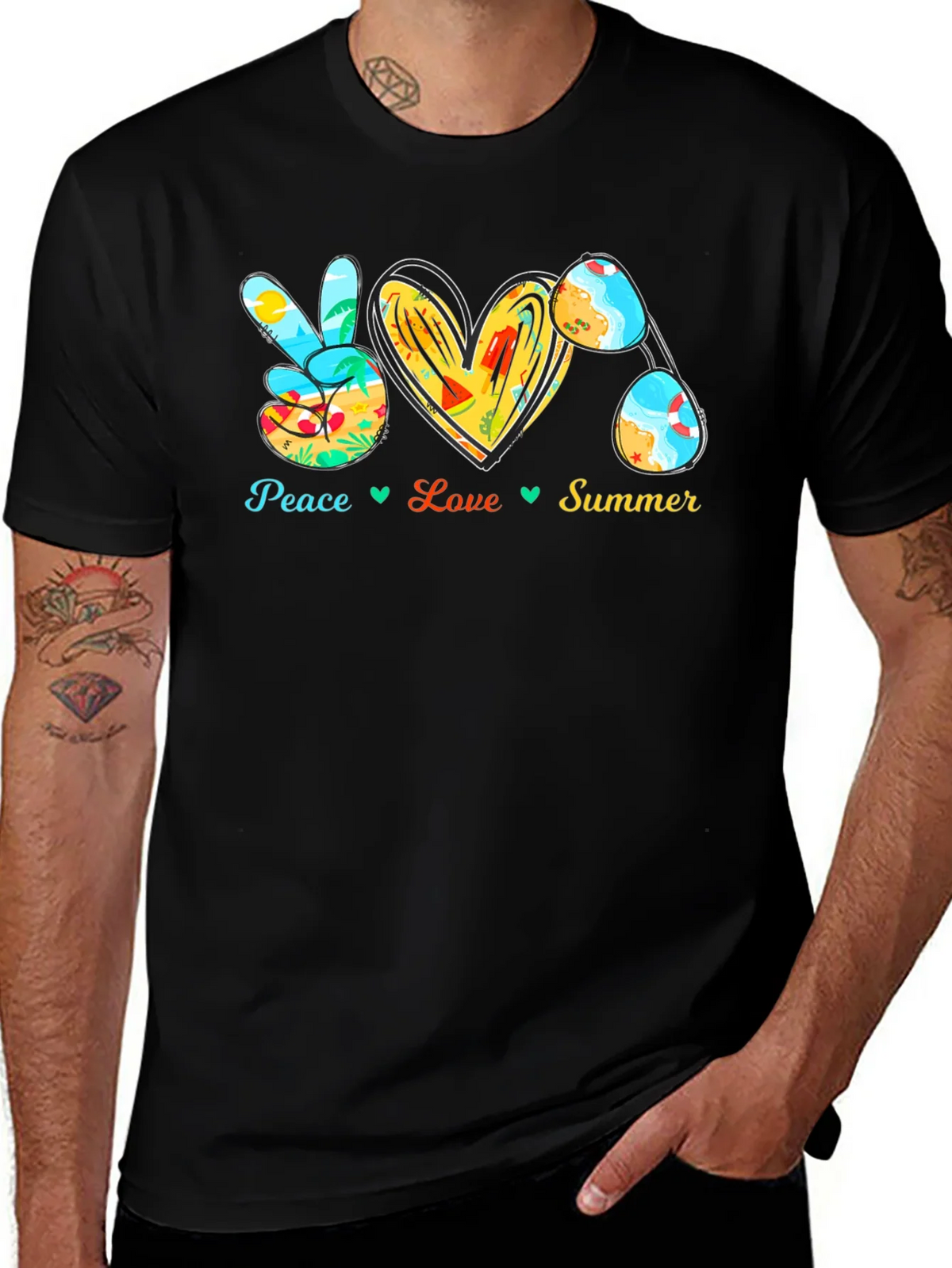 Peace Love Summer Graphic Tee product image 1