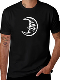 Crescent Moon Graphic Tee - Classic Black T-Shirt product image 1