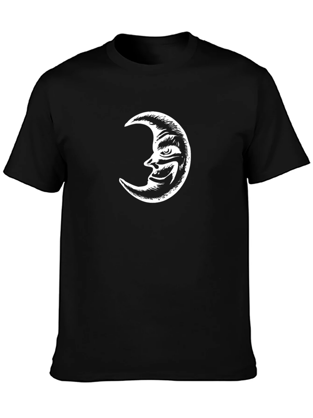Crescent Moon Graphic Tee - Classic Black T-Shirt product image 3