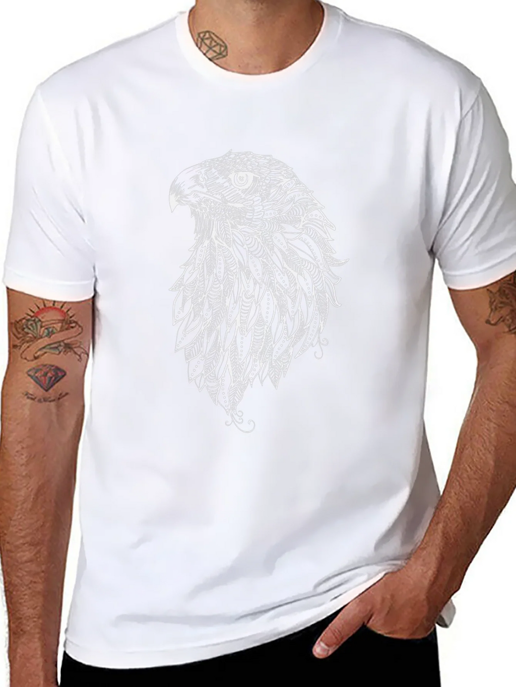 Black Eagle Graphic Tee - Stylish Mens Casual Top product image 5