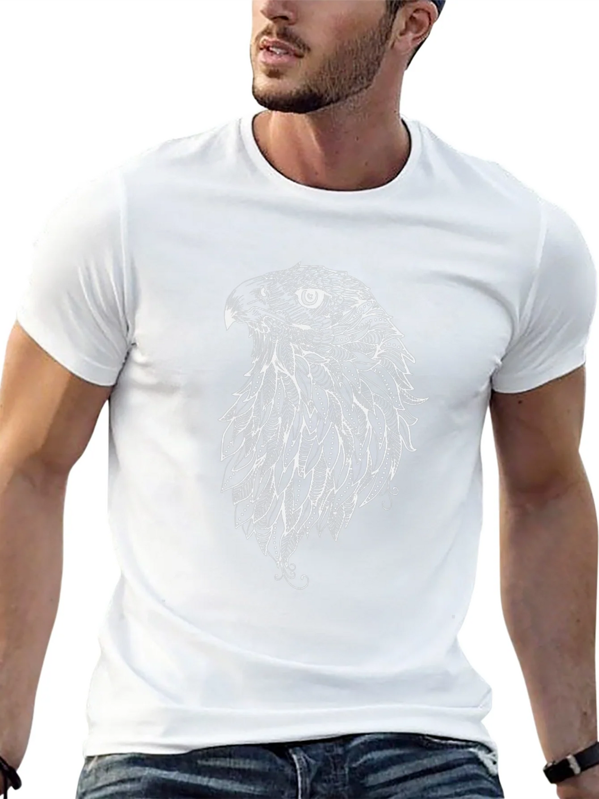 Black Eagle Graphic Tee - Stylish Mens Casual Top product image 9