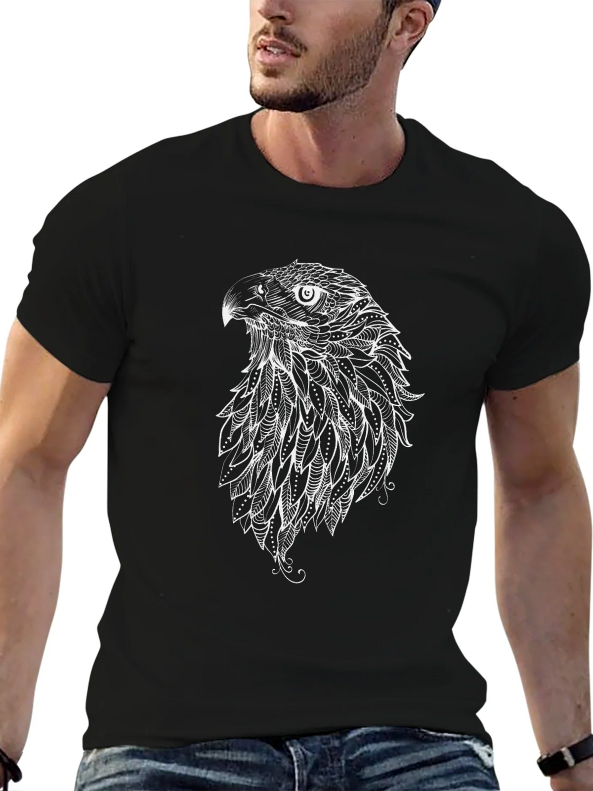 Black Eagle Graphic Tee - Stylish Mens Casual Top product image 4