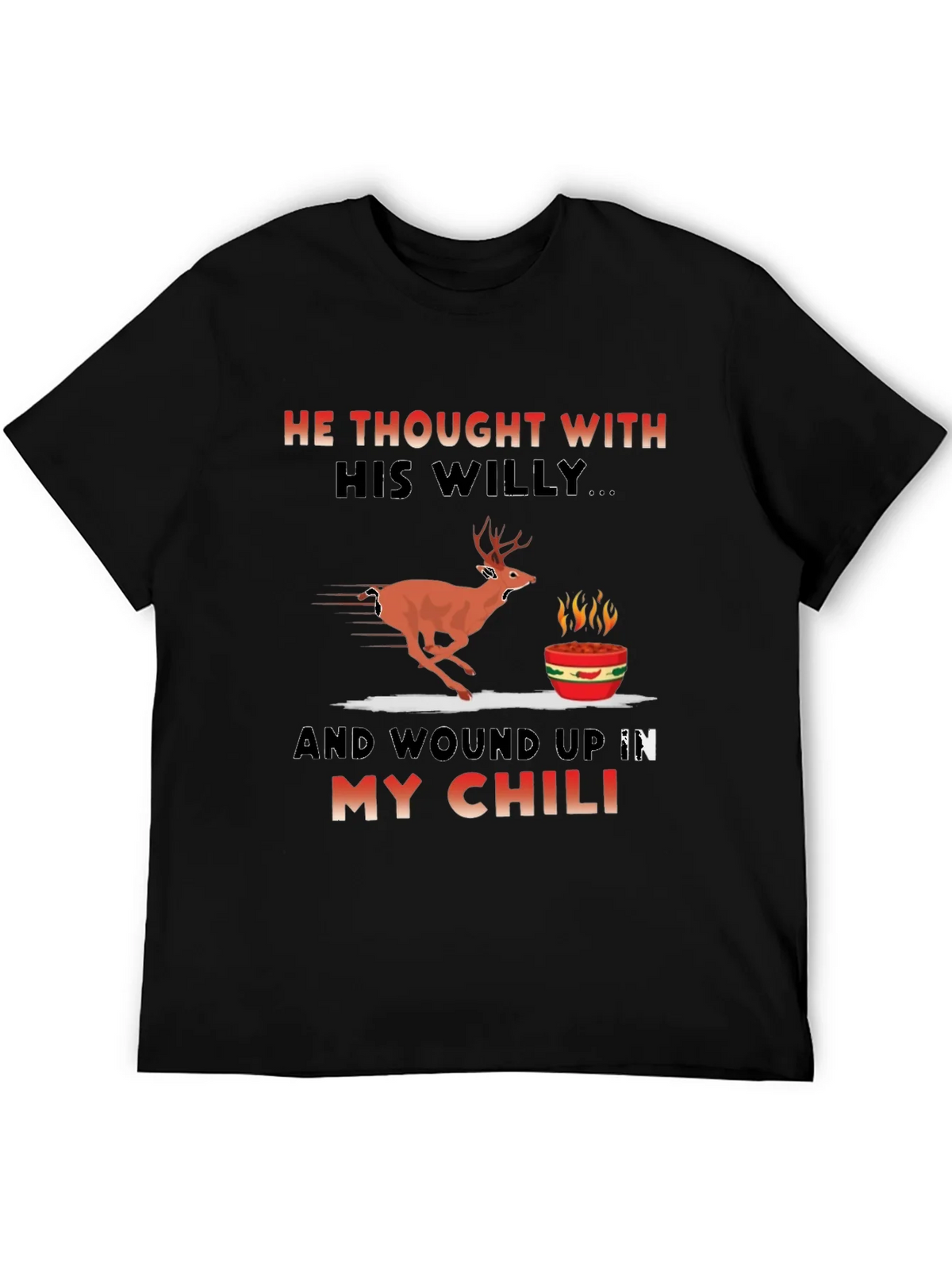 Humorous Deer Chili T-Shirt product image 5