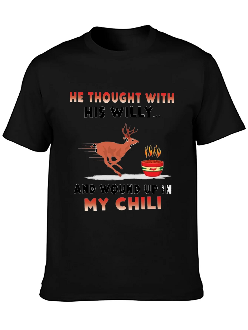 Humorous Deer Chili T-Shirt product image 3