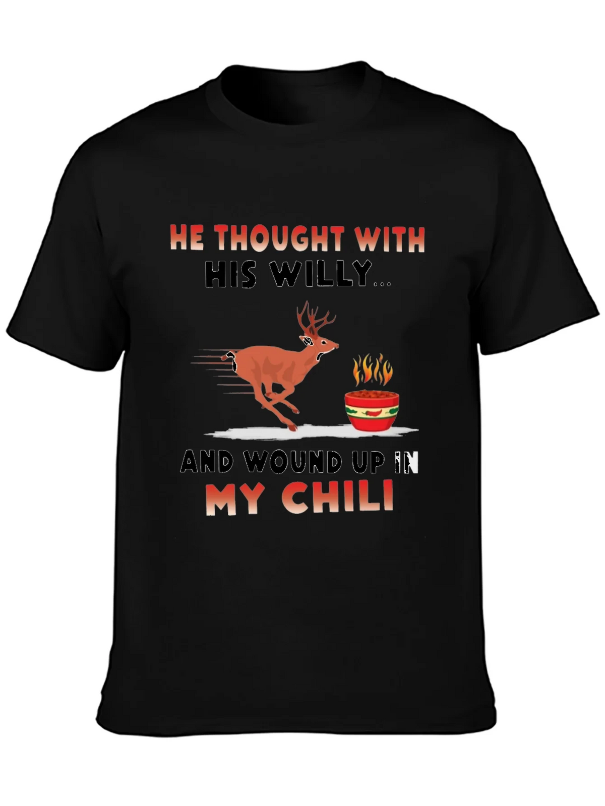 Humorous Deer Chili T-Shirt product image 3