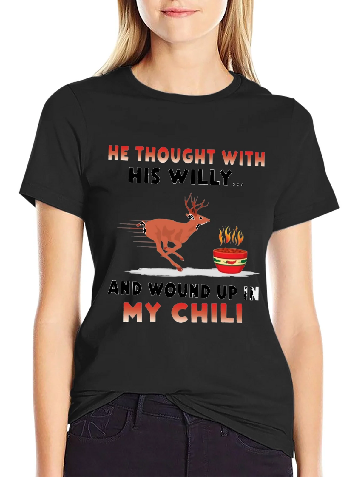 Humorous Deer Chili T-Shirt product image 2