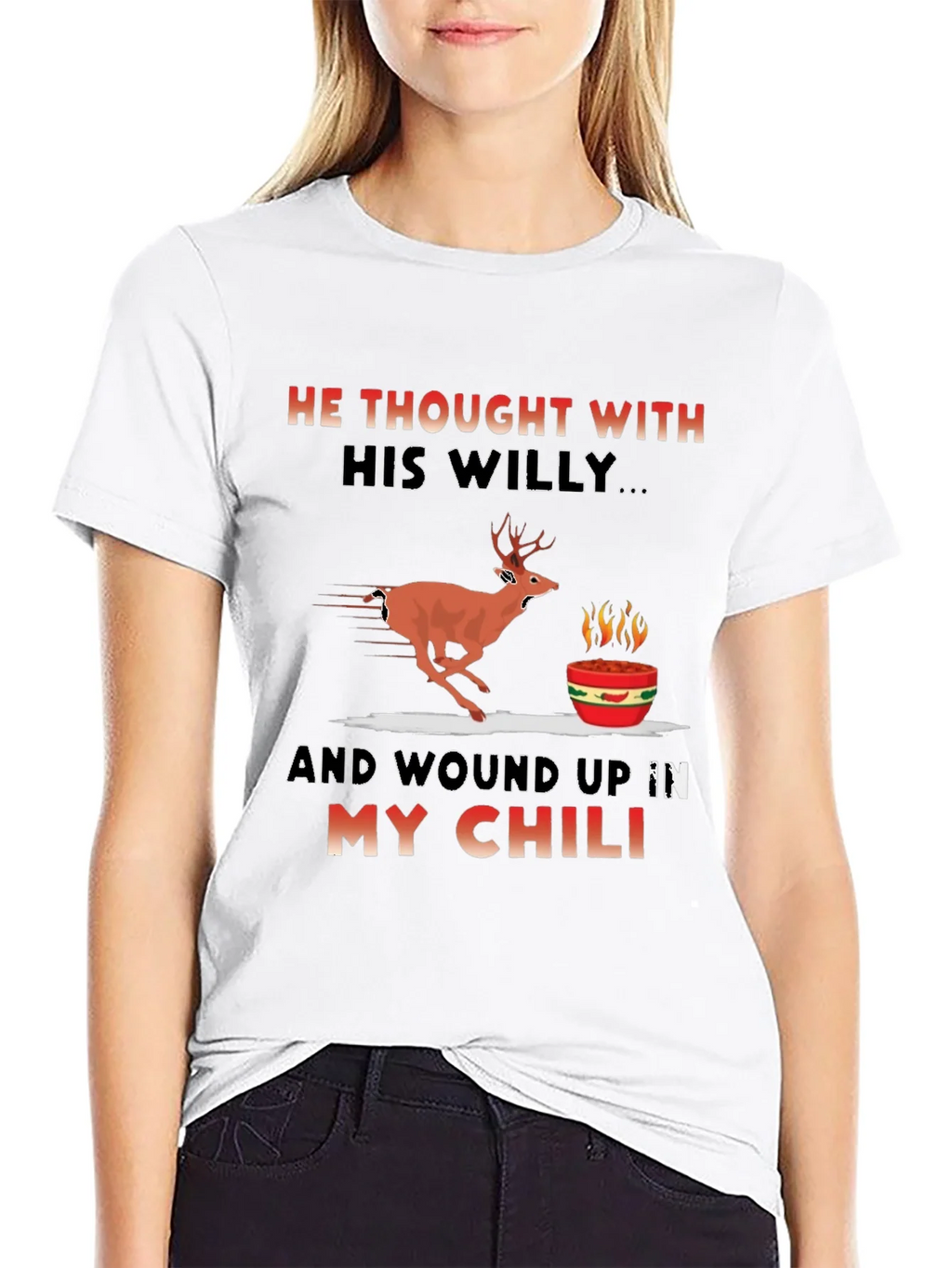 Humorous Deer Chili T-Shirt product image 8