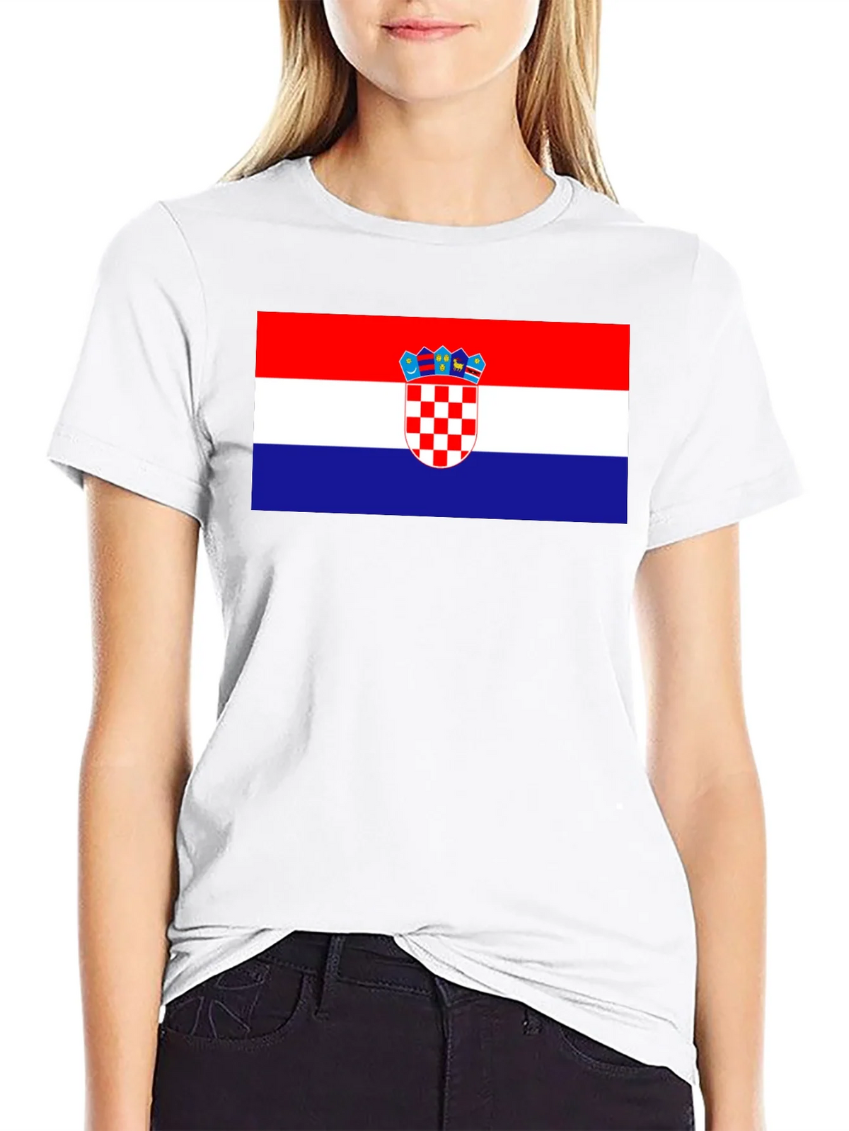 Croatian Flag T-Shirt - Red White Blue product image 8