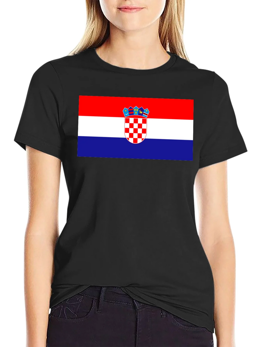 Croatian Flag T-Shirt - Red White Blue product image 2