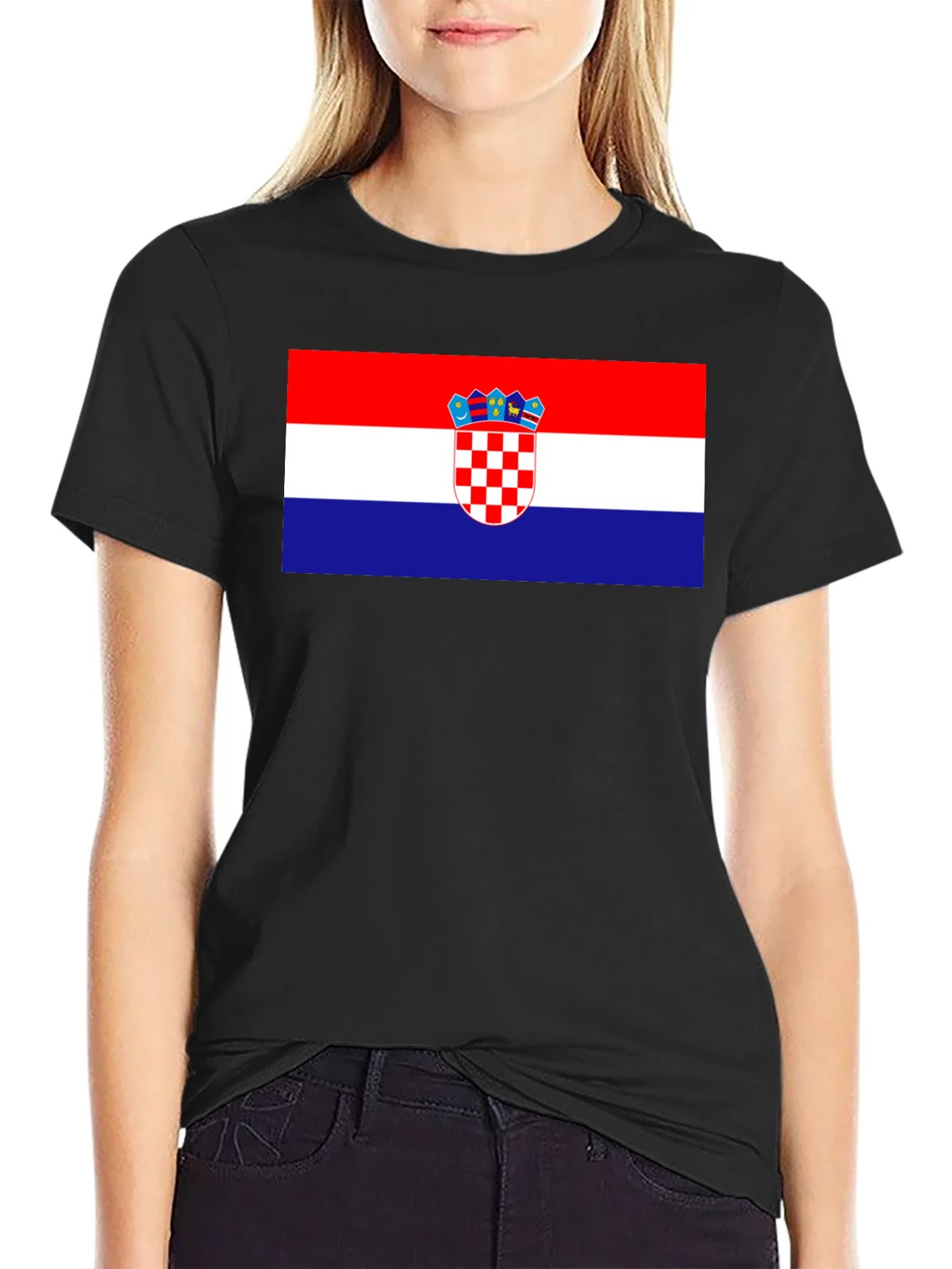 Croatian Flag T-Shirt - Red White Blue product image 2