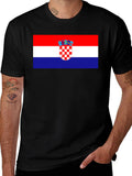 Croatian Flag T-Shirt - Red White Blue product image 1