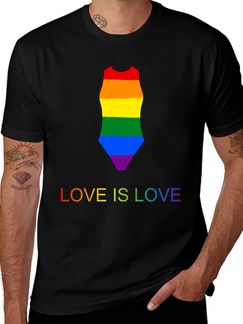 Love is Rainbow Swimsuit Tee product image 1