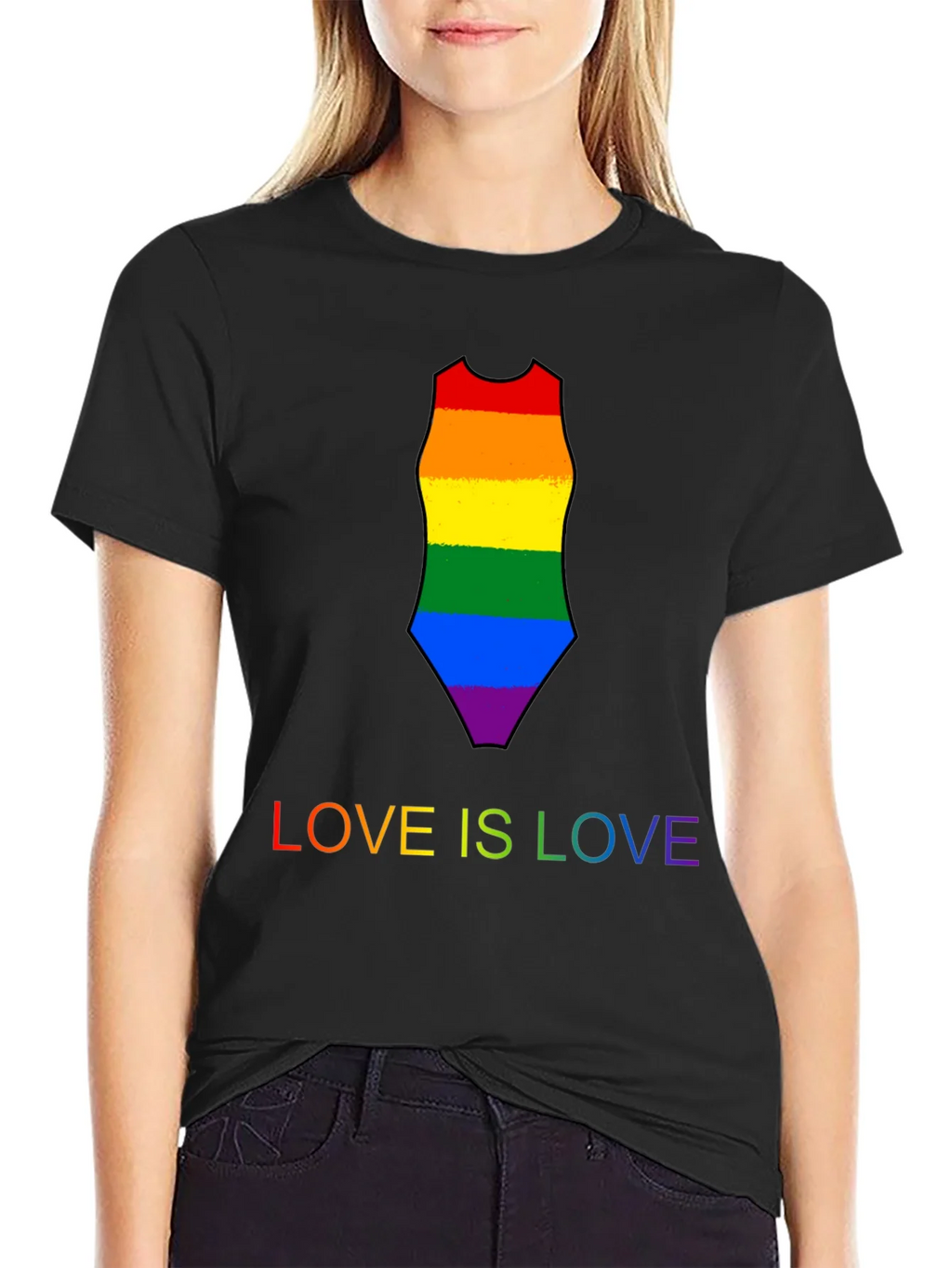 Love is Rainbow Swimsuit Tee product image 2