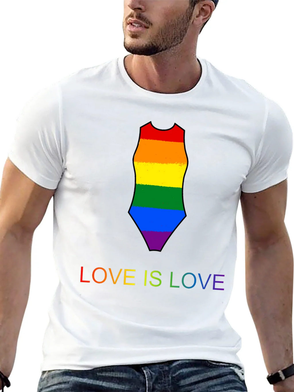 Love is Rainbow Swimsuit Tee product image 12