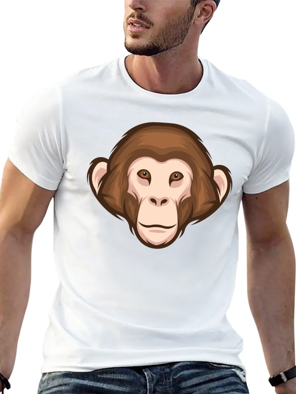 Monkey Face Graphic T-Shirt - Unisex Short Sleeve Tee product image 10
