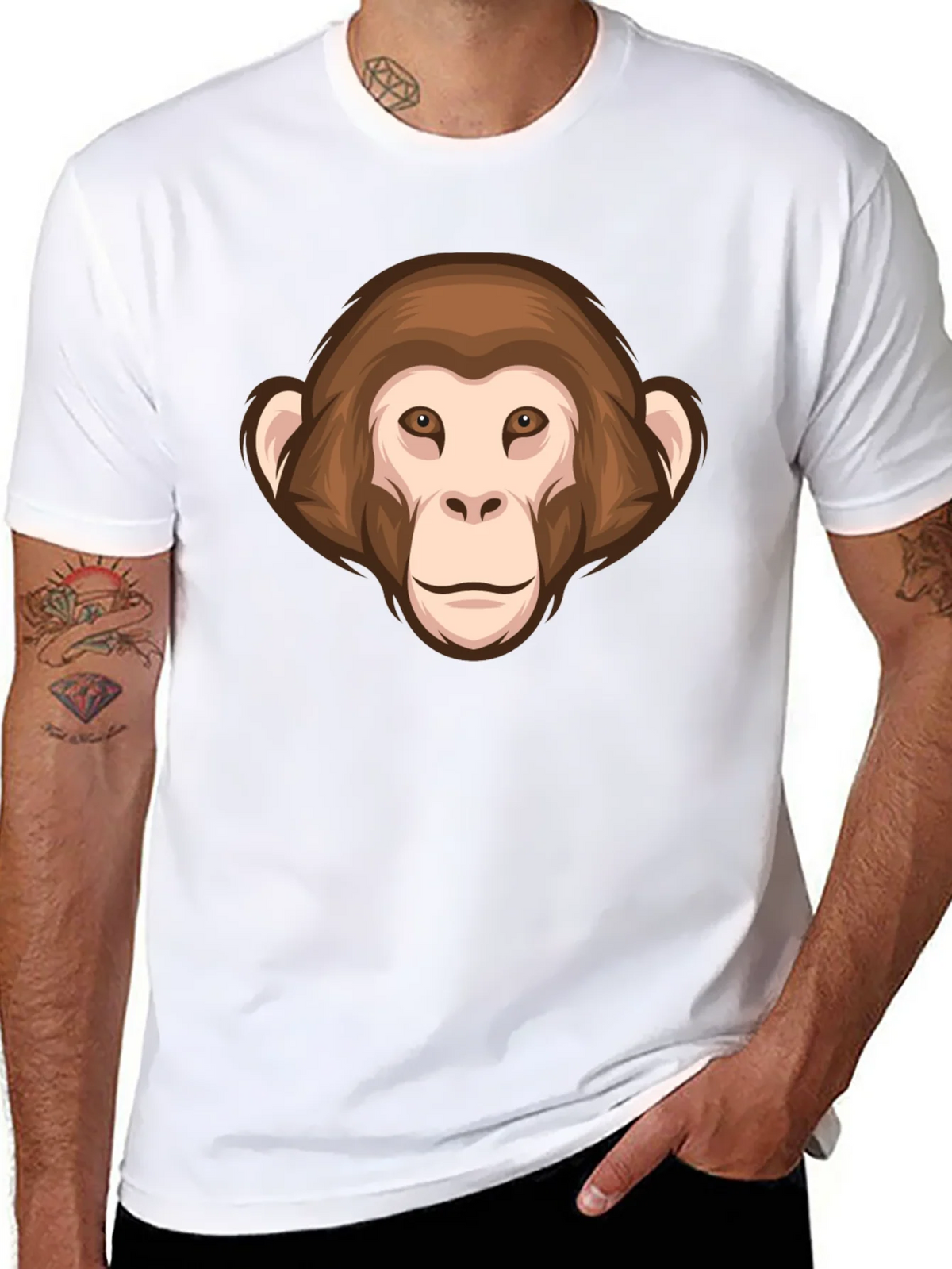Monkey Face Graphic T-Shirt - Unisex Short Sleeve Tee product image 6