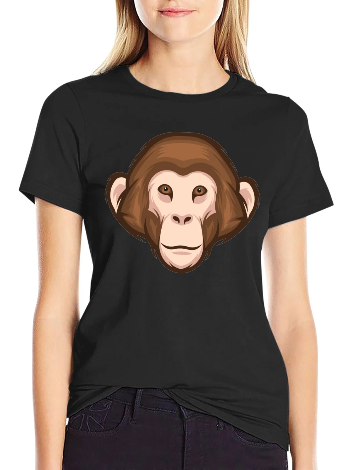 Monkey Face Graphic T-Shirt - Unisex Short Sleeve Tee product image 1