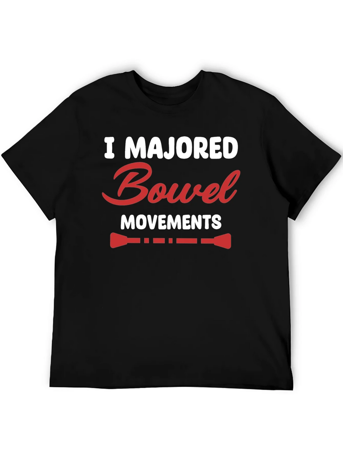 I Majored Bowel Movements Black T-Shirt product image 2