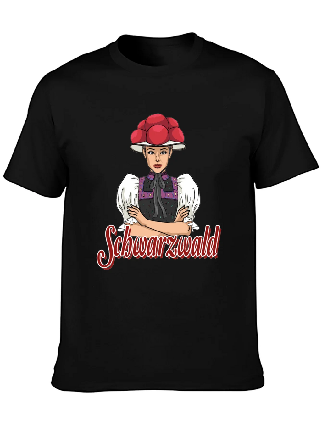 Black Forest Girl T-Shirt - Crew Neck Tee product image 3