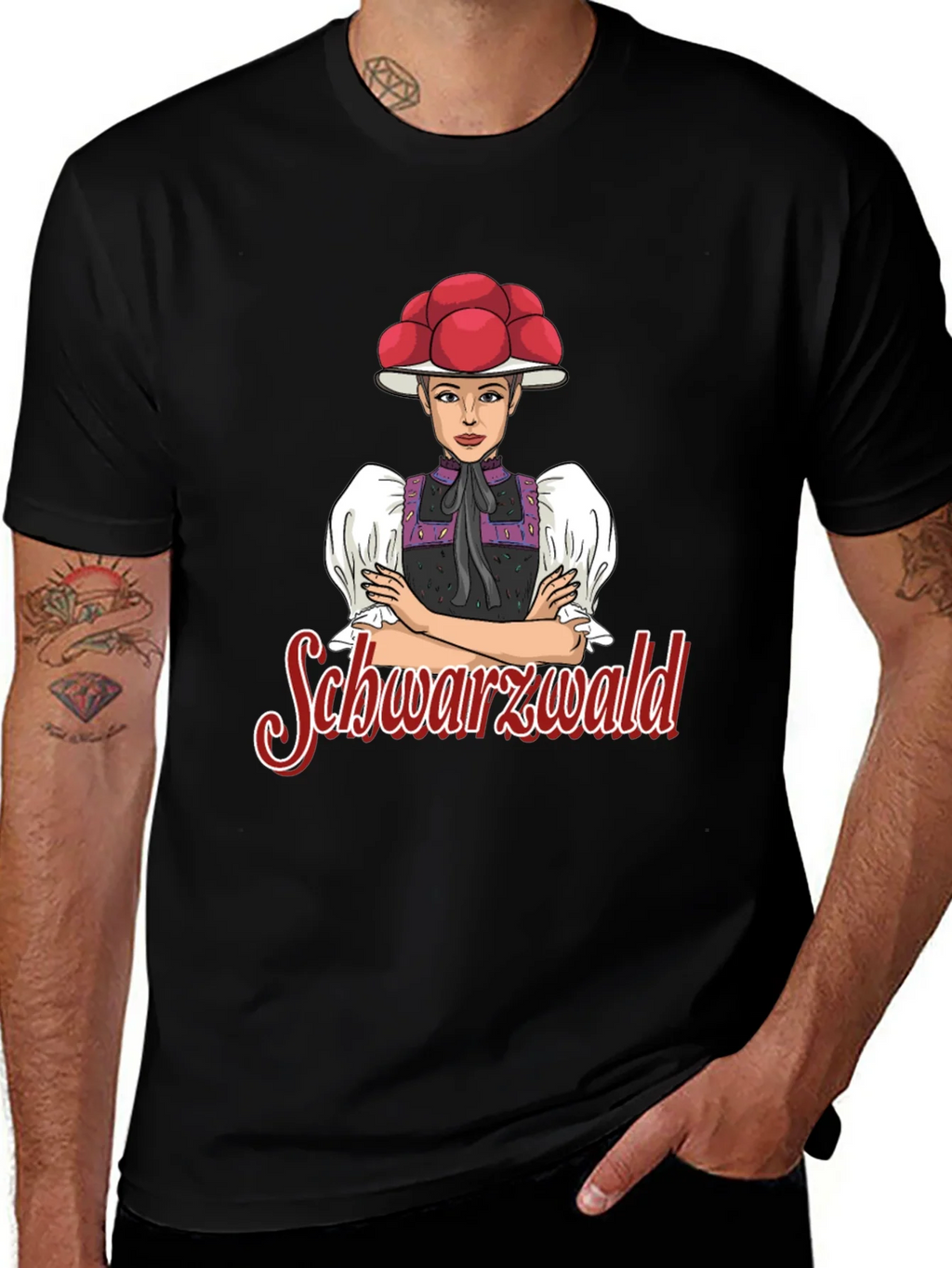 Black Forest Girl T-Shirt - Crew Neck Tee product image 1