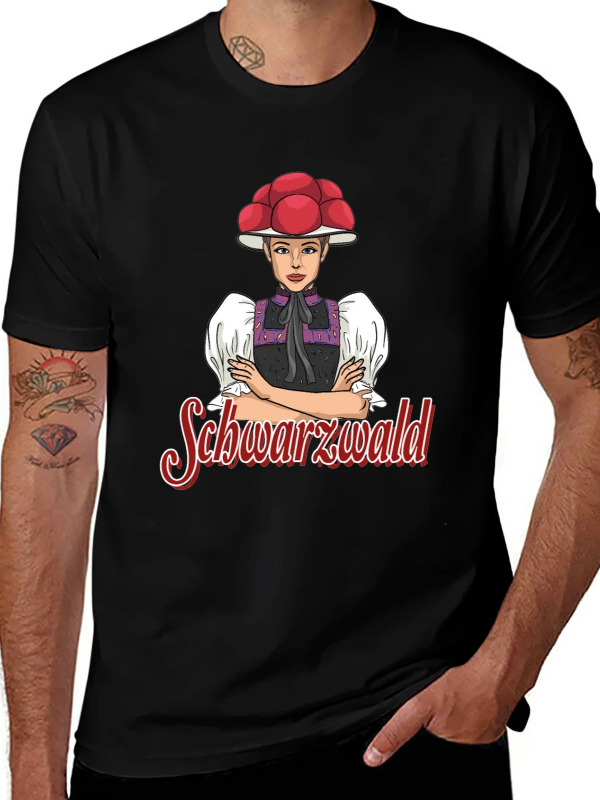 Black Forest Girl T-Shirt - Crew Neck Tee product image 1
