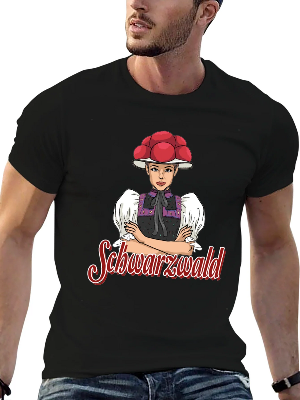 Black Forest Girl T-Shirt - Crew Neck Tee product image 6